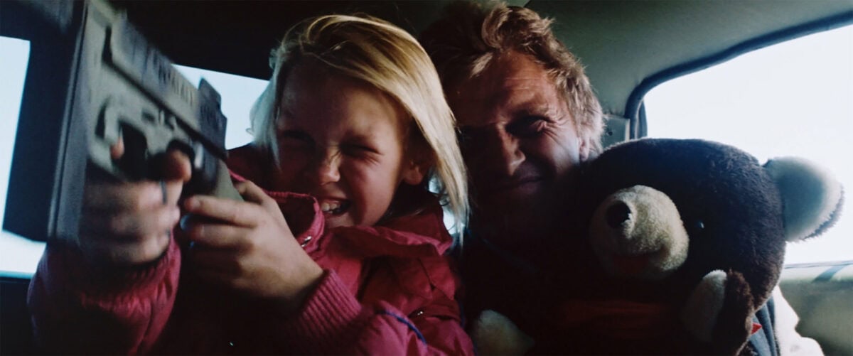 John Ryder et la petite fille dans Hitcher