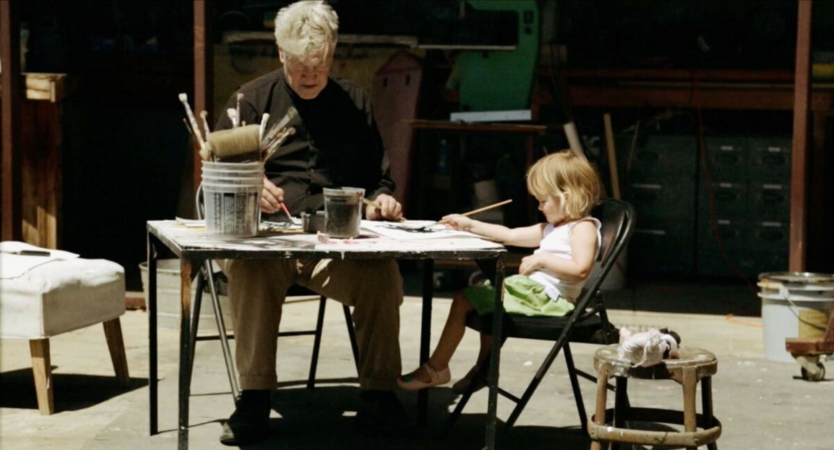 David Lynch et son petit fils dans David Lynch The Art Life